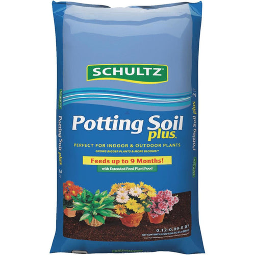 Schultz Premium 2 Cu. Ft. All Purpose Indoor & Outdoor Potting Soil Plus