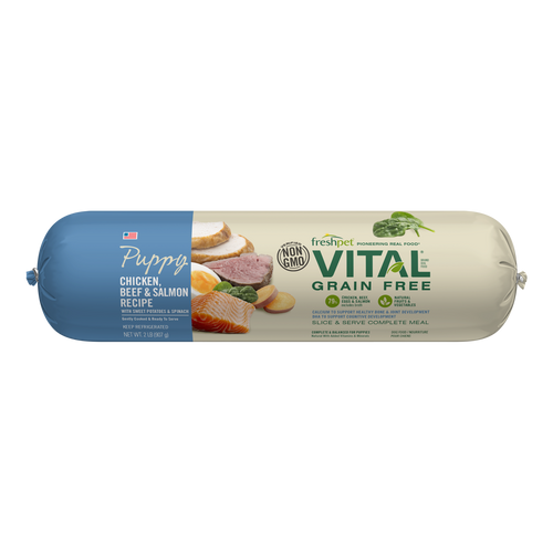 Freshpet Vital® Grain Free Chicken, Beef & Salmon Puppy Recipe