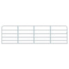 Florida Hardware Gate 6-Bar Round Corner 16ft - Galvanized